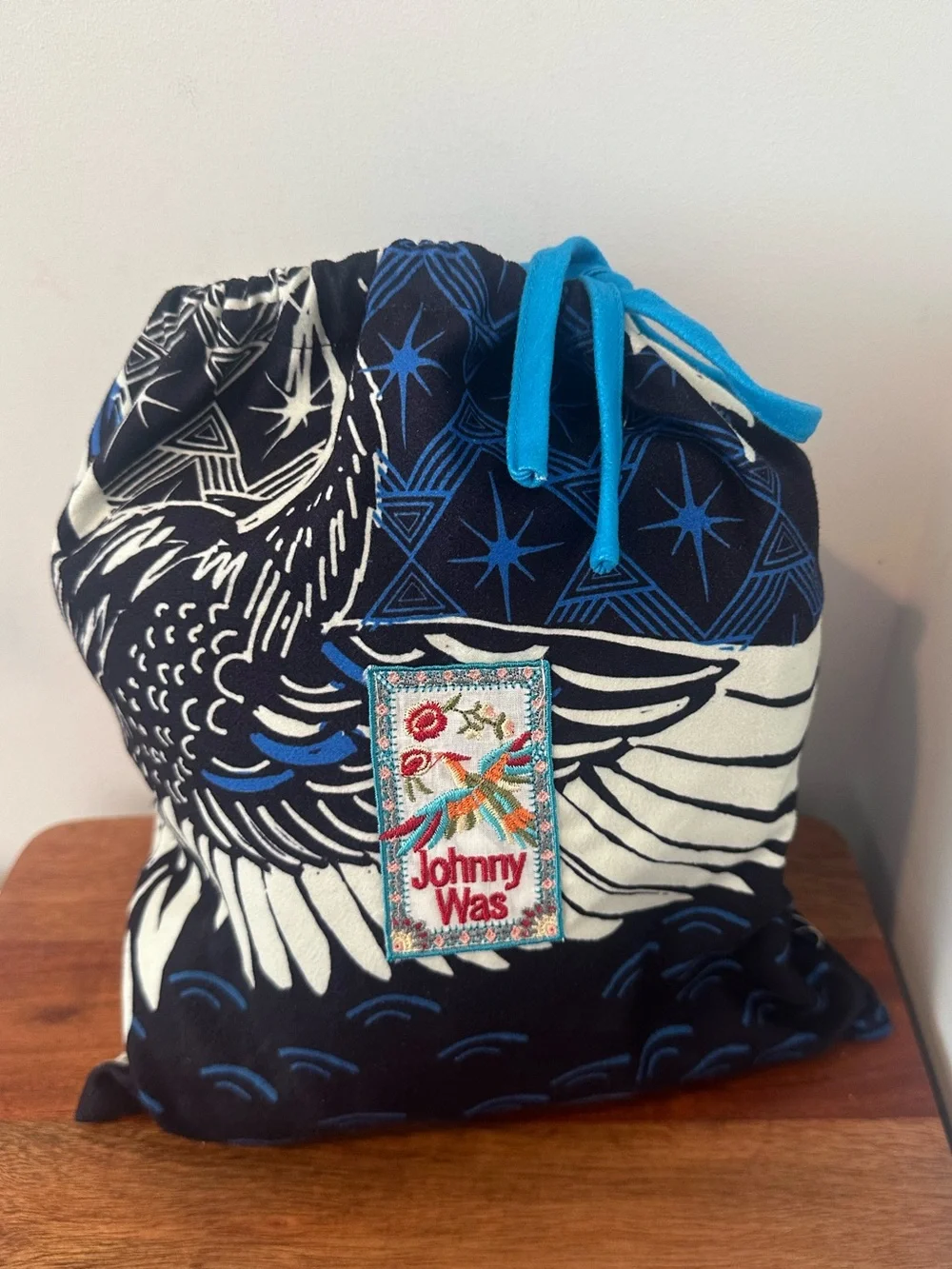 New Johnny Was Reversible Rainbow Phoenix Blanket with Drawstring Dustbag